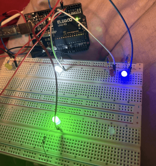 breadboard and arduino