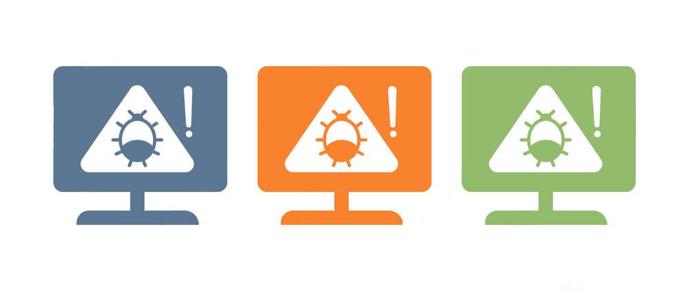 Computer virus illustration