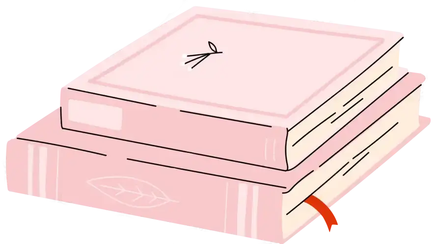 drawing of a diary book